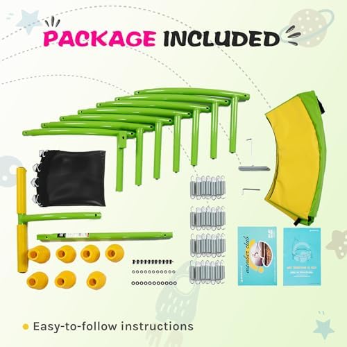 SkyBound Kids Trampoline Indoor 36 Inch - Kids Trampoline with Handle - |0mm Steel Pipe Mini Trampoline for Toddlers and