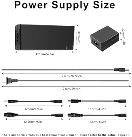 42V 2A Electric Scooter Charger with LED Charging Display, Universal with 4 Connections, for Electric Bike, Mobility Sco