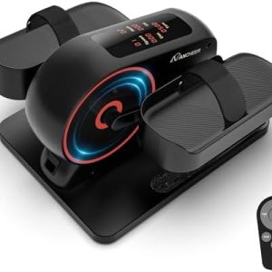 ANCHEER Under Desk Elliptical Machine for Home Office Workers | ANCHEER 2-in-1 Mini Exercise Bike with Digital Display