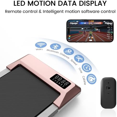 SupeRun Incline Walking Pad for Home and Office with Remote Control LED Display