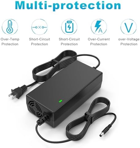 TREE.NB 5|6V 2A Charger for Lithium Battery with 5.5x|1mm Jack Round Connector, GOTRAX GXL V2/G2/G3/G4/Apex/Glider/XR El