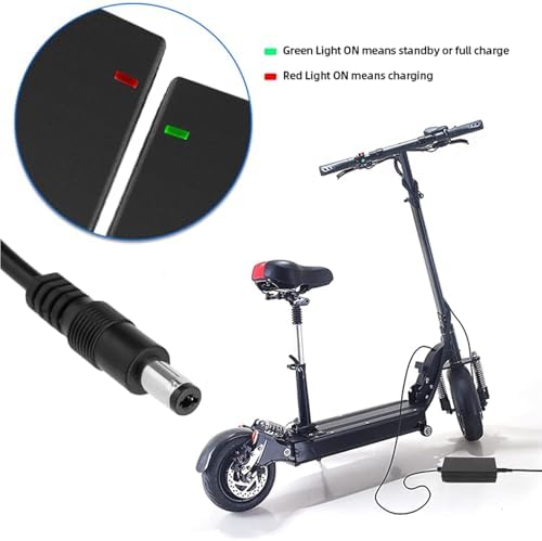 42V 2A Electric Scooter Charger with LED Charging Display, Universal with 4 Connections, for Electric Bike, Mobility Sco