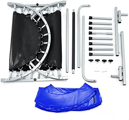 Giantex 2 Persons Foldable Fitness Trampoline Outdoor Indoor OEKO-TEX MAX 330LBS Adult Kid Fitness