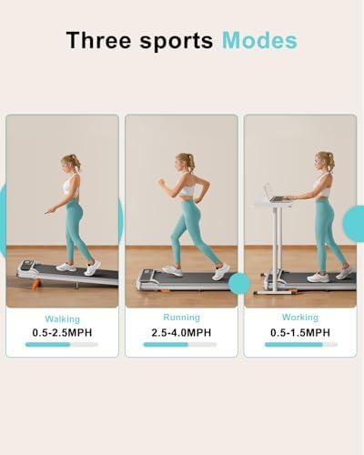 Home Office Walking Pad, Under Desk Treadmill with Incline, |5HP Portable Walking Treadmill, 265 Lbs Weight Capacity, Re