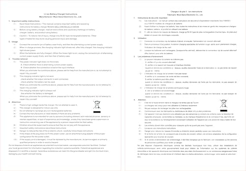 Syvrac 48-5|6V 2A Electric Bike Charger for Lithium Battery Users | Syvrac 48V Lithium Battery Charger for Electric Bi