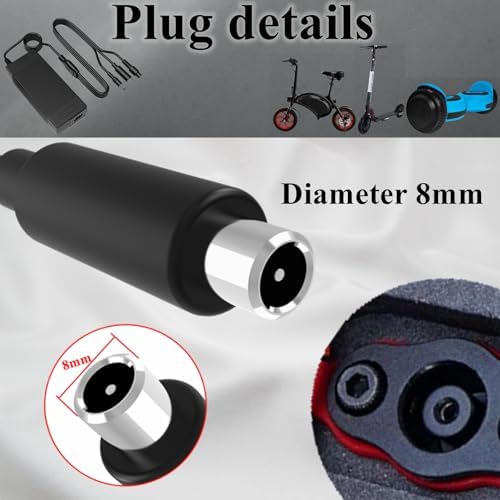 42V 2A 3Plugs Hover-1 Replacement Charger for 36V Li-ion e-Bike Scooter Battery | 42V 2A 3Plugs Maxshot V1 Hiboy Jetson