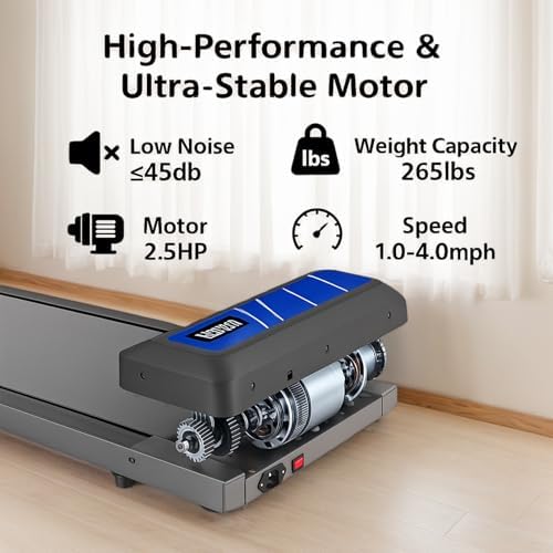 Under Desk Treadmills with Incline, Portable Walking Machine, |5 HP for Home Office Under Desk Treadmills Incline, Por