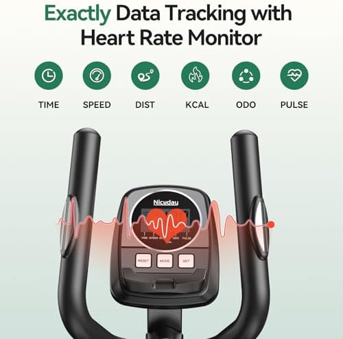 Niceday Elliptical Exercise Machine for Home Workout, Magnetic Elliptical Trainer with Kinomap APP Support, 19IN Stride,