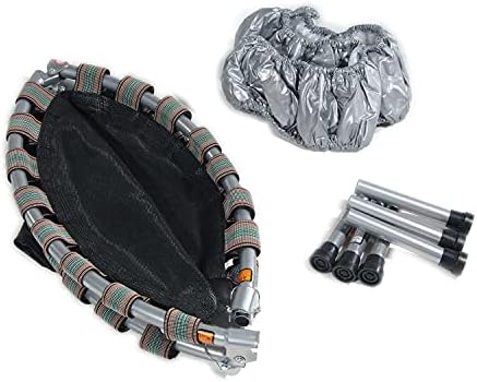 Stamina Folding Trampoline Black - Portable Fitness Equipment for Home Gym, Cardio & Strength Training, Jumping Exercise