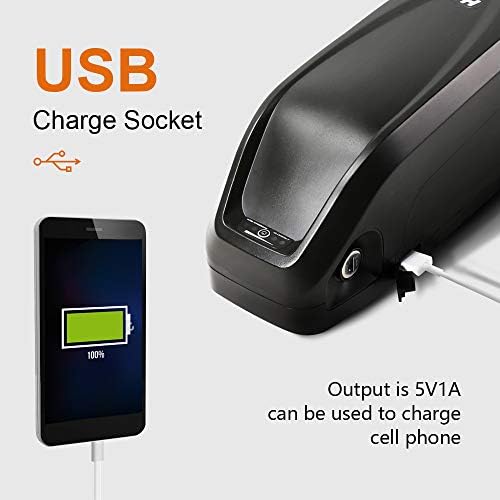 Yose 36V 13Ah 48V 13Ah Electric Bicycle Battery Down Tube Battery Safe Lock Led Indicator Light