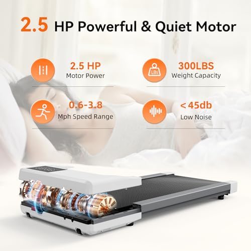 SupeRun Incline Walking Pad for Home and Office with Remote Control LED Display