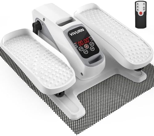 VIVURN-018 Under Desk Elliptical for Seniors with Non-Slip Mat & Quiet Design | VIVURN-018 12 Speed Mini Elliptical Exe