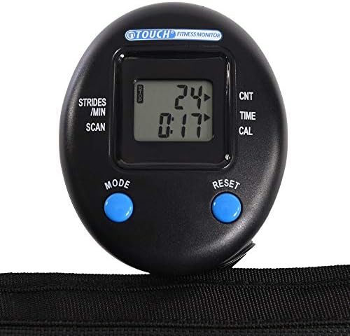 Stamina Folding Trampoline Black - Portable Fitness Equipment for Home Gym, Cardio & Strength Training, Jumping Exercise