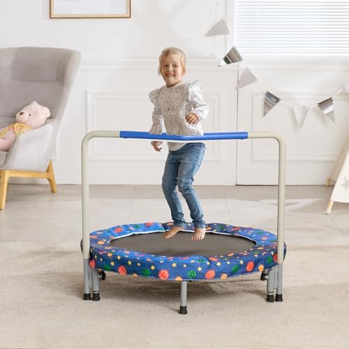 VEVOR 3FT Foldable Trampoline for Toddlers Outdoor Birthday Gift