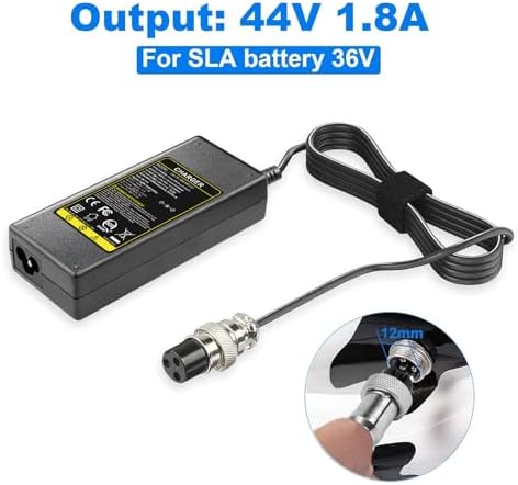 TREE.NB 5|6V 2A Charger for Lithium Battery with 5.5x|1mm Jack Round Connector, GOTRAX GXL V2/G2/G3/G4/Apex/Glider/XR El