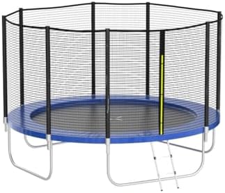 SKOK Kids Outdoor Trampoline, 400LBS ASTM Approved Net Trampoline, Kid Friendly, Outdoor Play, Durable and Safe, 12ft Di
