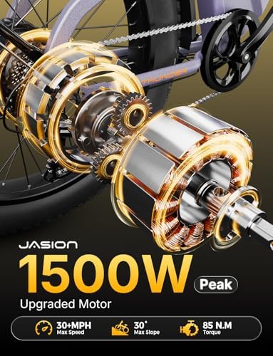 Jasion 26'' Fat Tire Electric Bike for Adults