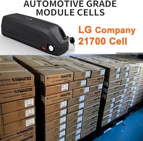 EXECYC UL Certificated 48V Lithium Ion Battery Pack for 48Volt Electric Bicycles Bafang Conversion Kit Front Wheel Use