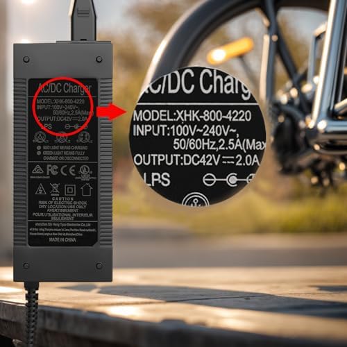 UL Certified 42V 2A Electric Scooter Charger for Gotrax,Jetson,Razor,Segway,Swagtron,Electric Bike Charger | UL Certifi
