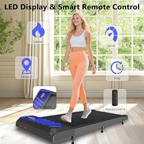 Under Desk Treadmills with Incline, Portable Walking Machine, |5 HP for Home Office Under Desk Treadmills Incline, Por