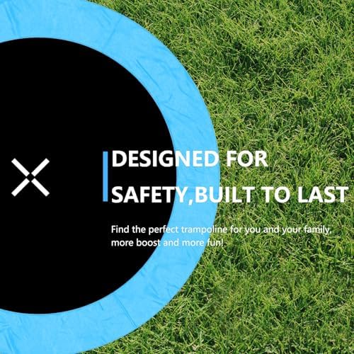 AOTOB Heavy Duty Trampoline with Safety Net and Hoop for Kids and Adults Outdoor Jumping