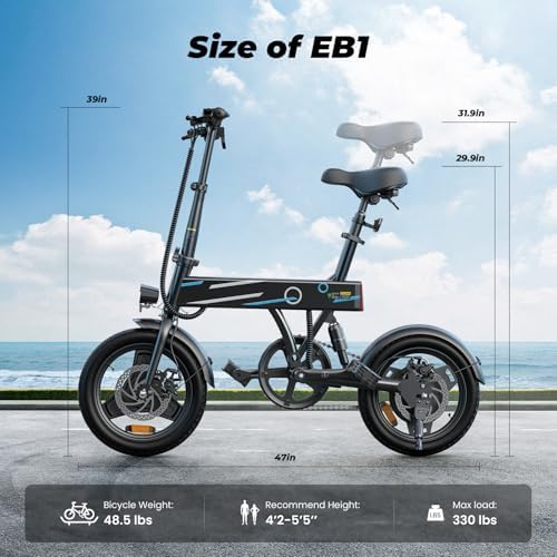 Electric Bike, 1000W/750W/500W Peak Motor, Removable Battery, Shock Absorber, Commuting Electric Bike for Adults, 75/60/