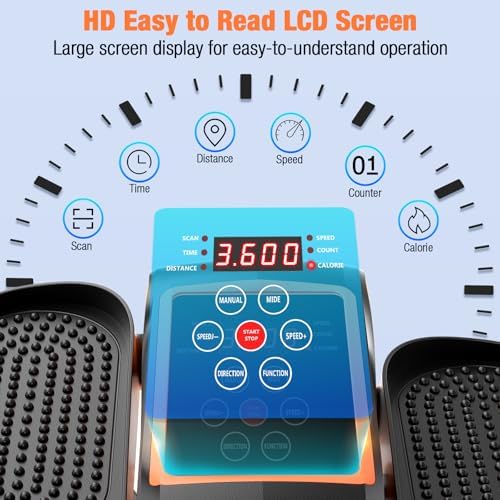 Ellipse Leg Exerciser as Seen on TV, 15 Adjustable Speed, Portable for Seniors