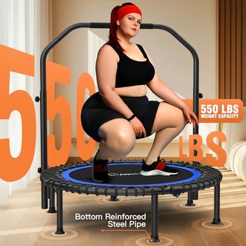 ANCHEER 48" Foldable Rebounder Trampoline for Adults Kids - Indoor & Outdoor, Max Load 550lbs ANCHEER 40" Foldable Rebou