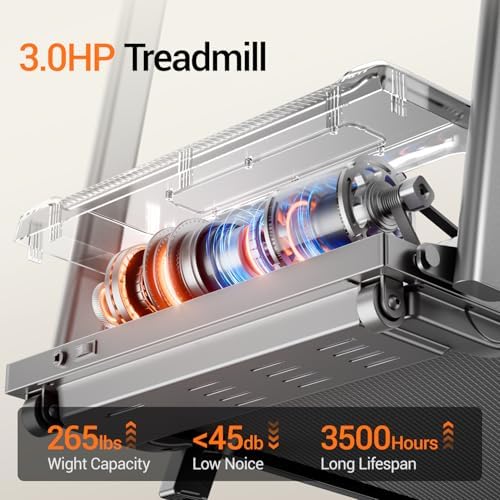 12% Incline Treadmill with Handle for Home and Office 300 Lbs Weight Capacity Foldable Treadmill for Fitness Quiet |0HP