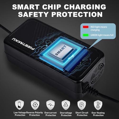 42V 2A Charger for Razor, Jetson, Voyage, Gotrax Ebike Battery | 42V 2A Efficient Fast Charging Charger for Electric Bi