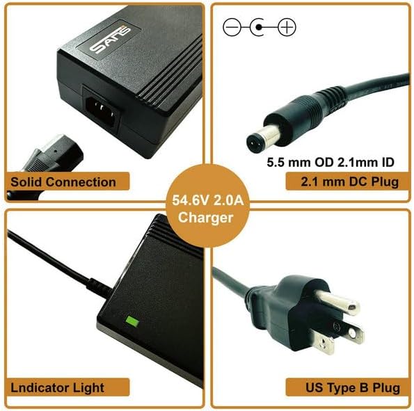 Syvrac 48-5|6V 2A Electric Bike Charger for Lithium Battery Users | Syvrac 48V Lithium Battery Charger for Electric Bi