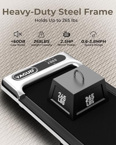 Under Desk Walking Treadmill |5HP with Remote & LED Display for Home Office | 3 in 1 Portable Under Desk Walking Pad fo