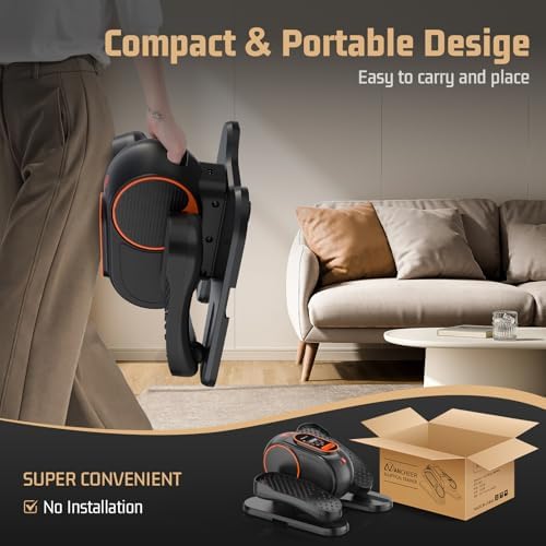 ANCHEER Ergonomic Elliptical Machine for Home Office Desk with 12 Speed Adjustments | Quiet and Portable ANCHEER Ellipt