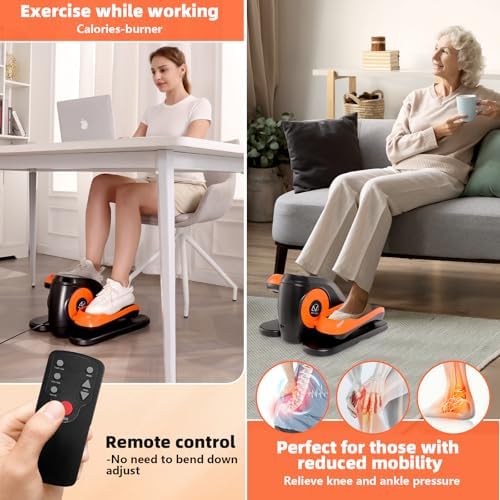 ANCHEER Elliptical Leg Exerciser for Seniors | Fully Assembled Electric Pedal Exerciser for Seniors | ANCHEER Electric