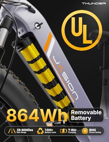 Jasion 26'' Fat Tire Electric Bike for Adults