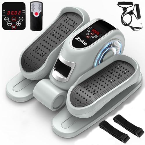 Zakle Electric Elliptical Machine for Home Office Users, Quiet Seated Pedal Exerciser with Remote Control and 12 Speed L