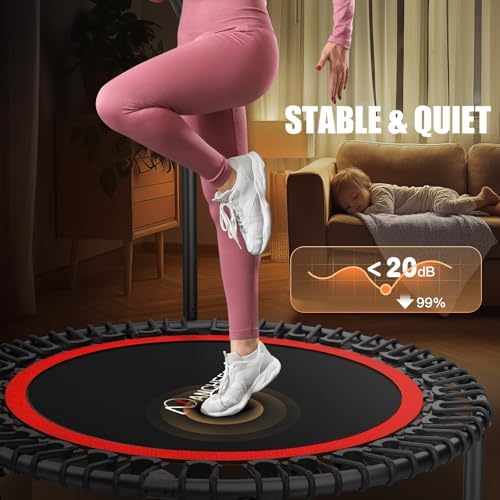 ANCHEER 48" Foldable Rebounder Trampoline for Adults Kids - Indoor & Outdoor, Max Load 550lbs ANCHEER 40" Foldable Rebou