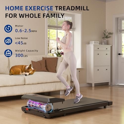 SupeRun Incline Walking Pad for Home and Office with Remote Control LED Display