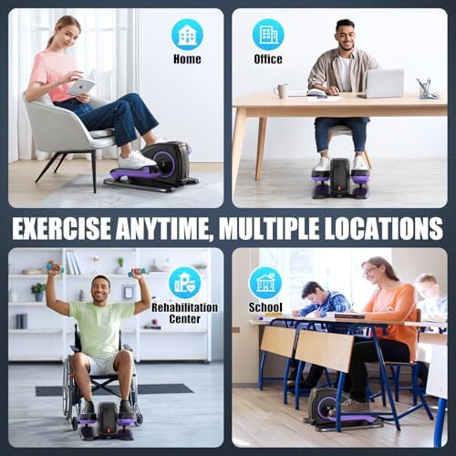 ANCHEER Quiet Elliptical Machine for Seniors Office Home Exercise