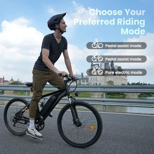 Adults 500W 25 Miles+ 20MPH Electric Mountain Bike for Off-Road Adventures | 750W 55 Miles+ 20MPH Electric Mountain Bik