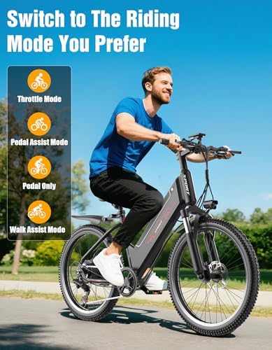 Electric Bike for Adults, 1500W Peak Power, 65 Miles Range Ebike