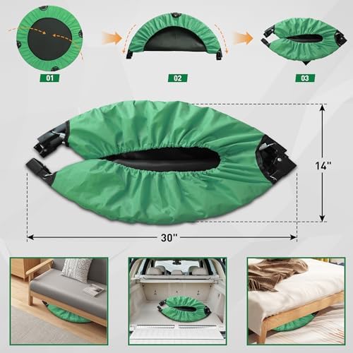 HYD-Parts 48" Mini Trampoline for Adults and Kids | Adjustable Bar | Indoor Fitness Trampoline | Max Load 440lbs HYD-Par