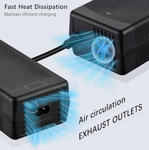 42V 2A Fast Cooling Battery Charger for Lithium Batteries - Jetson, Gotrax, Razor, Ninebot, Segway, Swagtron, Hiboy Rep