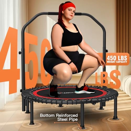 ANCHEER 48" Foldable Rebounder Trampoline for Adults Kids - Indoor & Outdoor, Max Load 550lbs ANCHEER 40" Foldable Rebou