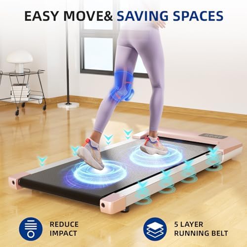 SupeRun Incline Walking Pad for Home and Office with Remote Control LED Display