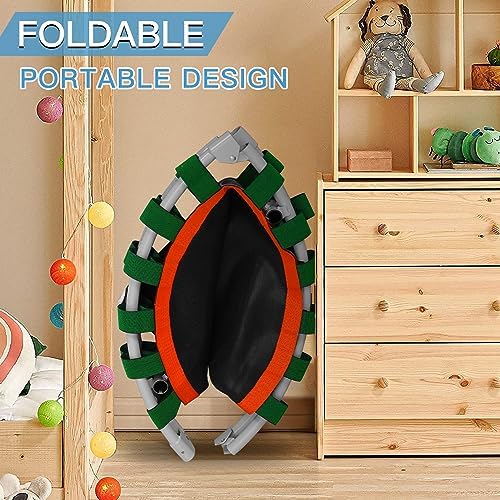 CLORIS 38in/48in Folding Trampoline for Adults with Adjustable Foam Handle - Max Load 450lbs Safety Padded Cover Best Gi