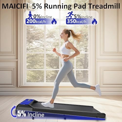 Under Desk Treadmills with Incline, Portable Walking Machine, |5 HP for Home Office Under Desk Treadmills Incline, Por