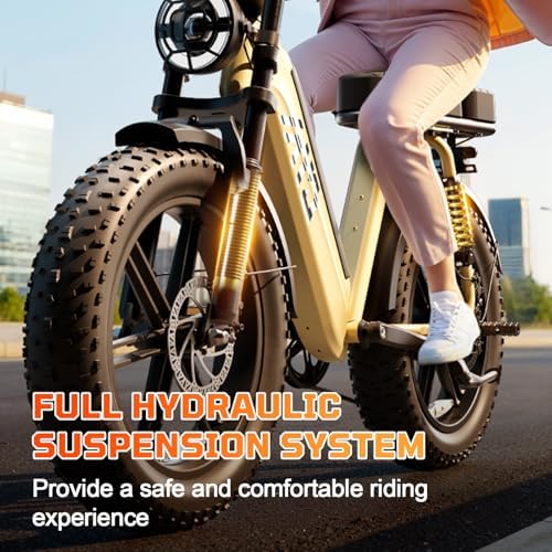 TST Electric Bike for Adults with 1500W Peak Brushless Motor | TST Electric Dirt Bike for Adults with 60 Miles Range |