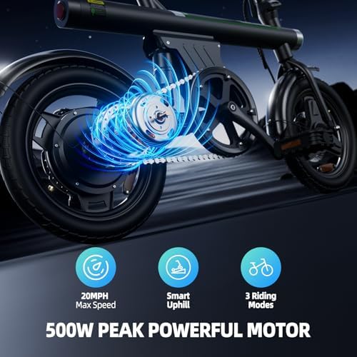 Adults 500W 25 Miles+ 20MPH Electric Mountain Bike for Off-Road Adventures | 750W 55 Miles+ 20MPH Electric Mountain Bik