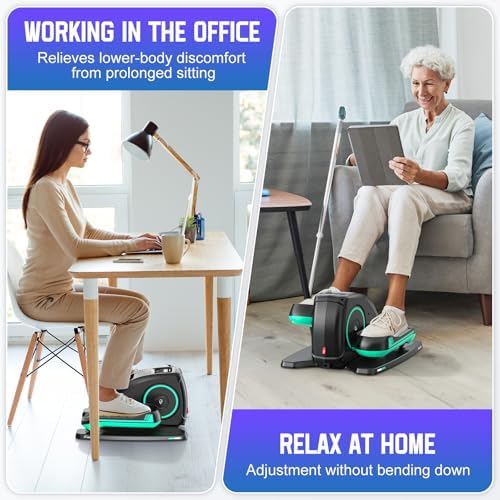 ANCHEER Electric Seated Pedal Exerciser for Seniors at Home ANCHEER Portable Quiet Elliptical Machine for Home Exercise